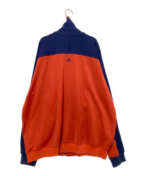 adidas（アディダス）adidas (アディダス) トラックジャケット ネイビー×オレンジ サイズ:4XOの古着・服飾アイテム