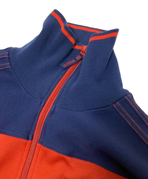 adidas（アディダス）adidas (アディダス) トラックジャケット ネイビー×オレンジ サイズ:4XOの古着・服飾アイテム