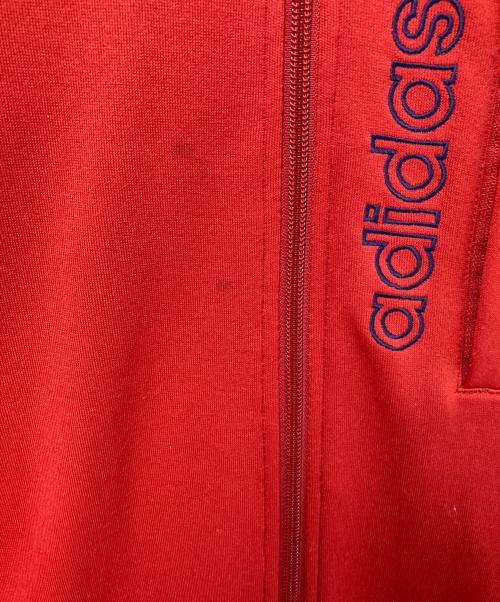 adidas（アディダス）adidas (アディダス) トラックジャケット ネイビー×オレンジ サイズ:4XOの古着・服飾アイテム