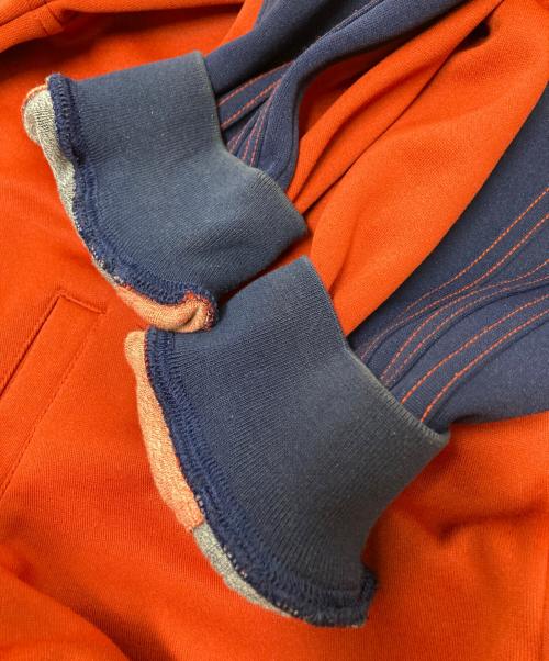 adidas（アディダス）adidas (アディダス) トラックジャケット ネイビー×オレンジ サイズ:4XOの古着・服飾アイテム