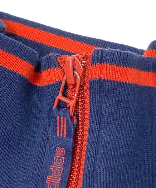 adidas（アディダス）adidas (アディダス) トラックジャケット ネイビー×オレンジ サイズ:4XOの古着・服飾アイテム