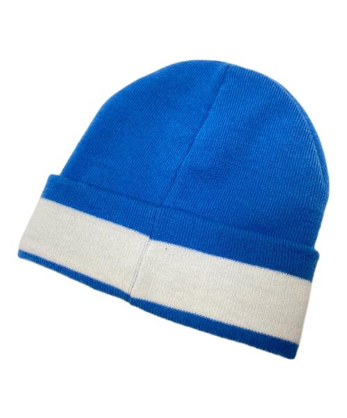 SUPREME（シュプリーム）SUPREME (シュプリーム) Cuff Stripe Beanie ブルー×ホワイト サイズ:下記参照の古着・服飾アイテム