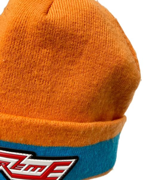 SUPREME（シュプリーム）SUPREME (シュプリーム) Cuff Stripe Beanie オレンジ×グリーン サイズ:下記参照の古着・服飾アイテム