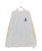 MAURITSHUIS×TAGS WKGPTYマウリッツハイス×タグスワーキングパーティー）の古着「X-RAY “GIRL WITH A PEARL EARRING” LAYERED PRINT L/S TEE」｜ホワイト