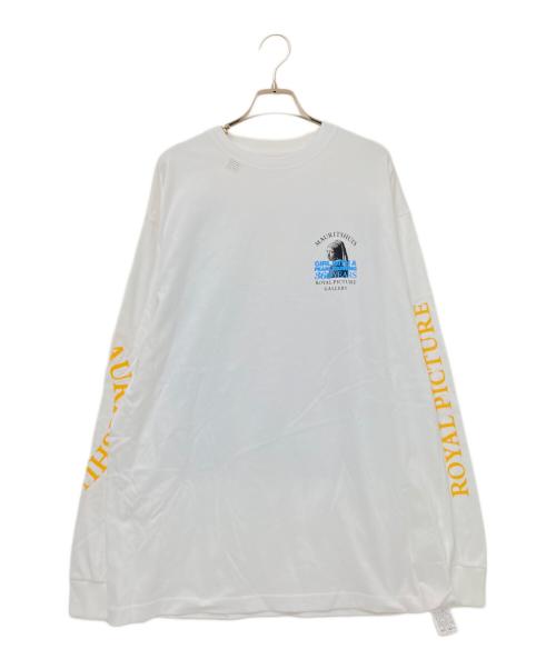 MAURITSHUIS（マウリッツハイス）MAURITSHUIS TAGS WKGPTY (タグスワーキングパーティー) X-RAY “GIRL WITH A PEARL EARRING” LAYERED PRINT L/S TEE ホワイト サイズ:L 未使用品の古着・服飾アイテム