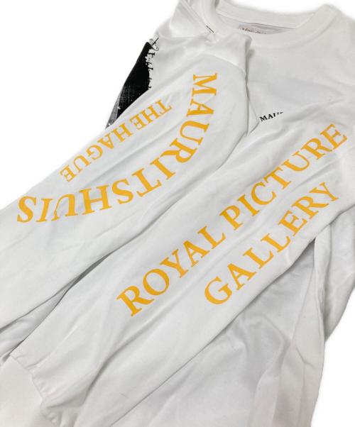 MAURITSHUIS（マウリッツハイス）MAURITSHUIS TAGS WKGPTY (タグスワーキングパーティー) X-RAY “GIRL WITH A PEARL EARRING” LAYERED PRINT L/S TEE ホワイト サイズ:L 未使用品の古着・服飾アイテム