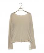 lounge WRAYラウンジレイ）の古着「シアーニットプルオーバー」｜ベージュ