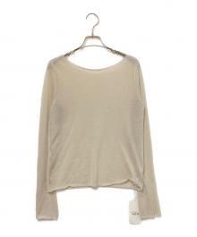 lounge WRAY（ラウンジレイ）の古着「シアーニットプルオーバー」｜ベージュ