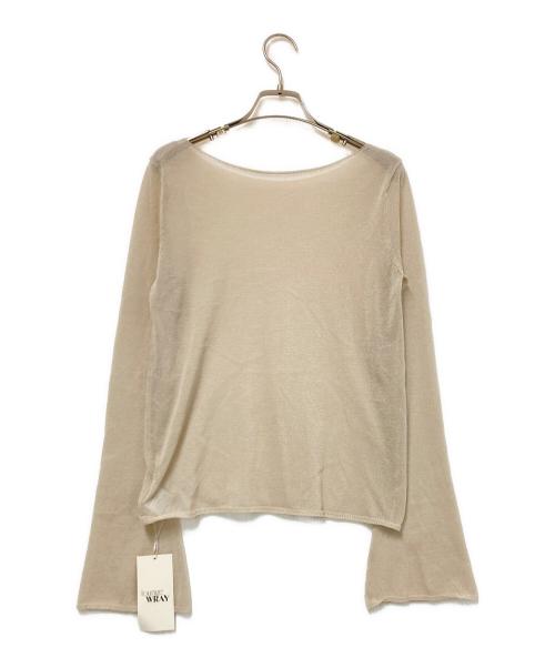 lounge WRAY（ラウンジレイ）lounge WRAY (ラウンジレイ) シアーニットプルオーバー ベージュ サイズ:FREE 未使用品の古着・服飾アイテム