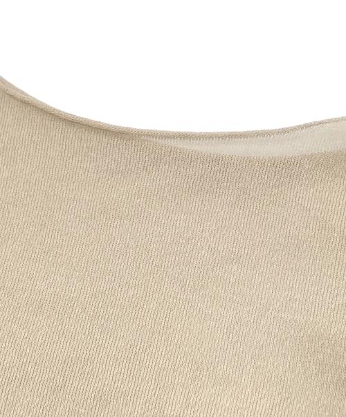 lounge WRAY（ラウンジレイ）lounge WRAY (ラウンジレイ) シアーニットプルオーバー ベージュ サイズ:FREE 未使用品の古着・服飾アイテム