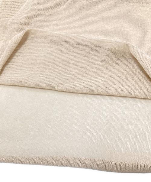 lounge WRAY（ラウンジレイ）lounge WRAY (ラウンジレイ) シアーニットプルオーバー ベージュ サイズ:FREE 未使用品の古着・服飾アイテム