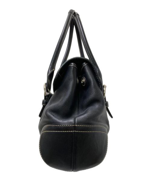 COACH（コーチ）COACH (コーチ) フラップサッチェルハンドバッグ ブラック サイズ:下記参照の古着・服飾アイテム