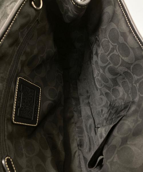 COACH（コーチ）COACH (コーチ) フラップサッチェルハンドバッグ ブラック サイズ:下記参照の古着・服飾アイテム