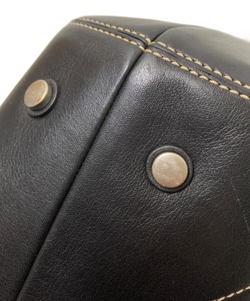COACH（コーチ）COACH (コーチ) フラップサッチェルハンドバッグ ブラック サイズ:下記参照の古着・服飾アイテム