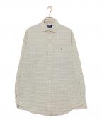 POLO RALPH LAURENポロ・ラルフローレン）の古着「チェックシャツ」｜ホワイト