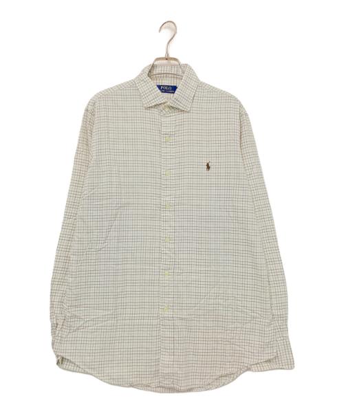 POLO RALPH LAUREN（ポロ・ラルフローレン）POLO RALPH LAUREN (ポロ・ラルフローレン) チェックシャツ ホワイト サイズ:Mの古着・服飾アイテム