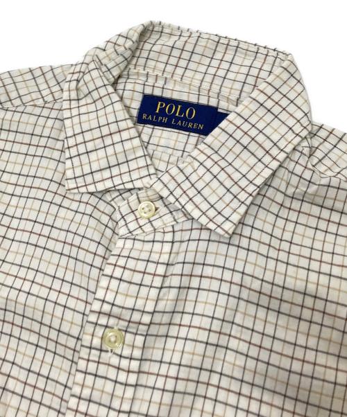 POLO RALPH LAUREN（ポロ・ラルフローレン）POLO RALPH LAUREN (ポロ・ラルフローレン) チェックシャツ ホワイト サイズ:Mの古着・服飾アイテム
