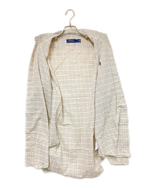 POLO RALPH LAUREN（ポロ・ラルフローレン）POLO RALPH LAUREN (ポロ・ラルフローレン) チェックシャツ ホワイト サイズ:Mの古着・服飾アイテム