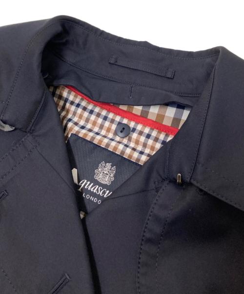 Aquascutum（アクアスキュータム）Aquascutum (アクアスキュータム) ライナー付ベーシックトレンチコート ブラック サイズ:8の古着・服飾アイテム