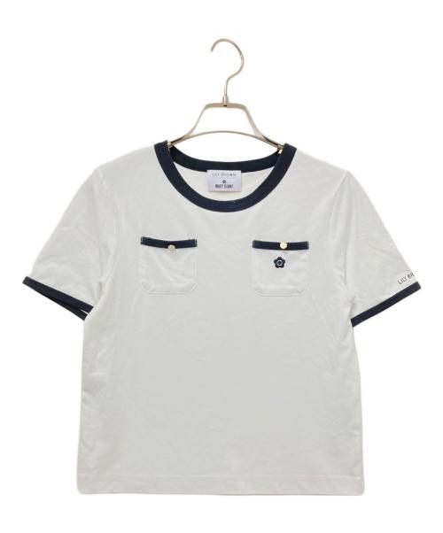 Lily Brown（リリーブラウン）Lily Brown (リリーブラウン) MARY QUANT (マリークヮント) ポケットリンガーTシャツ ホワイト サイズ:ONEの古着・服飾アイテム