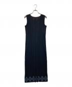 PLEATS PLEASEプリーツプリーズ）の古着「プリーツノースリーブワンピース」｜ブラック