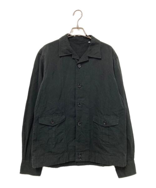 nano・universe（ナノ・ユニバース）nano・universe (ナノ・ユニバース) RING JACKET (リングジャケット) シャツジャケット ブラック サイズ:Lの古着・服飾アイテム