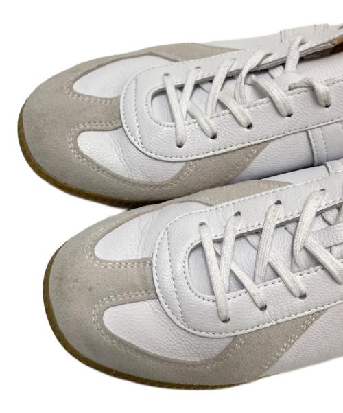 reproduction of found（リプロダクションオブファウンド）reproduction of found  (リプロダクションオブファウンド) ジャーマントレーナー ホワイト×ベージュ サイズ:42の古着・服飾アイテム