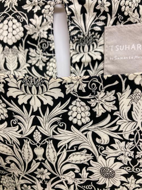 TSUHARU by samansa Mos2（ツハル バイ サマンサモスモス）TSUHARU by samansa Mos2 (ツハル バイ サマンサモスモス) リバティブラウスワンピース ブラック サイズ:FREEの古着・服飾アイテム