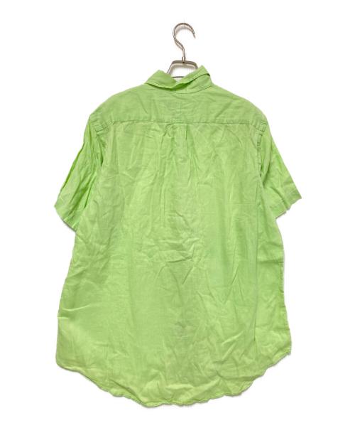 RALPH LAUREN（ラルフローレン）RALPH LAUREN (ラルフローレン) 半袖リネンシャツ グリーン サイズ:Lの古着・服飾アイテム