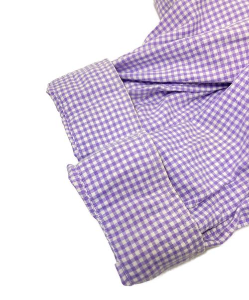 RALPH LAUREN（ラルフローレン）RALPH LAUREN (ラルフローレン) チェック柄BDシャツ ホワイト×パープル サイズ:Lの古着・服飾アイテム
