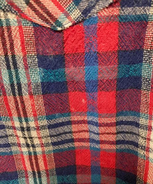 PENDLETON（ペンドルトン）PENDLETON (ペンドルトン) ウール ウエスタンシャツ ネイビー×レッド サイズ:Mの古着・服飾アイテム