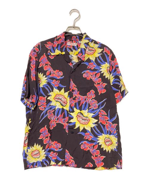 Sun Surf（サンサーフ）Sun Surf (サンサーフ) アロハシャツ イエロー×パープル サイズ:Sの古着・服飾アイテム