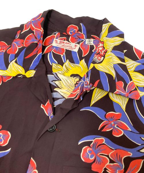 Sun Surf（サンサーフ）Sun Surf (サンサーフ) アロハシャツ イエロー×パープル サイズ:Sの古着・服飾アイテム