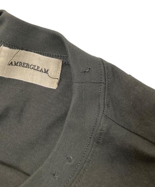 AMBERGLEAM（アンバーグリーム）AMBERGLEAM (アンバーグリーム) ダメージロゴTシャツ グレー サイズ:Mの古着・服飾アイテム