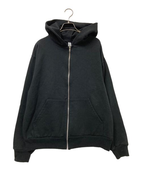 LOS ANGELES APPAREL（ロサンゼルスアパレル）LOS ANGELES APPAREL (ロサンゼルスアパレル) ジップアップパーカー ブラック サイズ:Mの古着・服飾アイテム