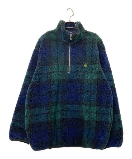 NAUTICA（ノーティカ）NAUTICA (ノーティカ) ハーフジップフリース ネイビー×グリーン サイズ:Mの古着・服飾アイテム
