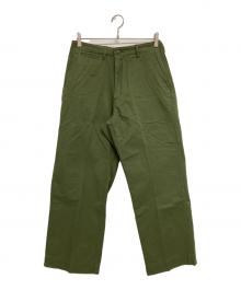 BEAMS PLUS（ビームスプラス）の古着「MIL Trousers Herringbone」｜オリーブ