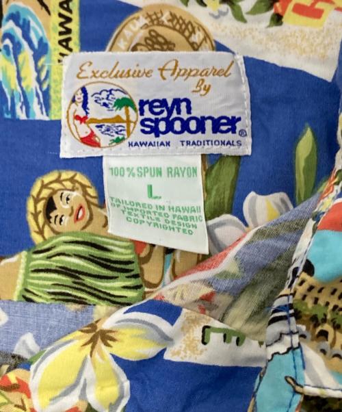 reyn spooner（レイン スプナー）reyn spooner (レイン スプナー) 90sアロハシャツ イエロー×ブルー サイズ:Lの古着・服飾アイテム