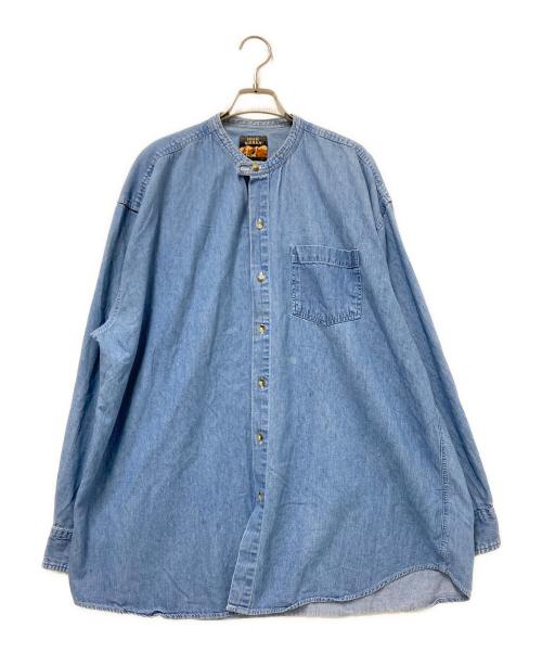 HIGH SIERRA（ハイシェラ）HIGH SIERRA (ハイシェラ) ノーカラーシャツ インディゴ サイズ:XLの古着・服飾アイテム