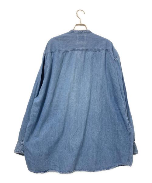 HIGH SIERRA（ハイシェラ）HIGH SIERRA (ハイシェラ) ノーカラーシャツ インディゴ サイズ:XLの古着・服飾アイテム
