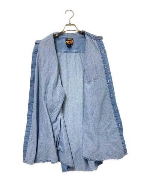HIGH SIERRA（ハイシェラ）HIGH SIERRA (ハイシェラ) ノーカラーシャツ インディゴ サイズ:XLの古着・服飾アイテム