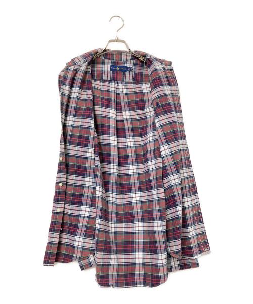 RALPH LAUREN（ラルフローレン）RALPH LAUREN (ラルフローレン) チェックBDシャツ レッド×ブルー サイズ:Mの古着・服飾アイテム