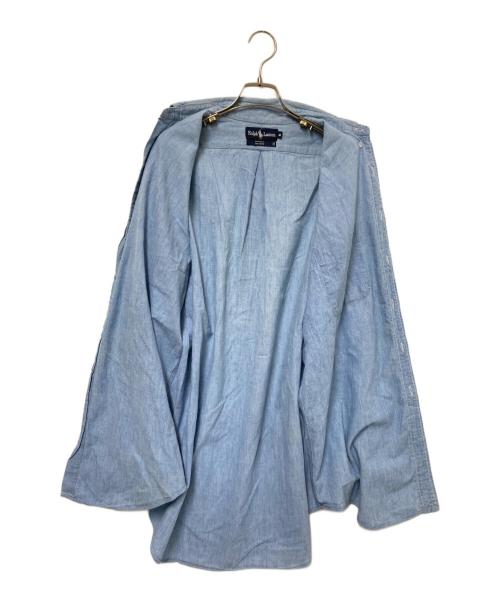 RALPH LAUREN（ラルフローレン）RALPH LAUREN (ラルフローレン) シャンブレーボタンダウンシャツ インディゴ サイズ:Mの古着・服飾アイテム