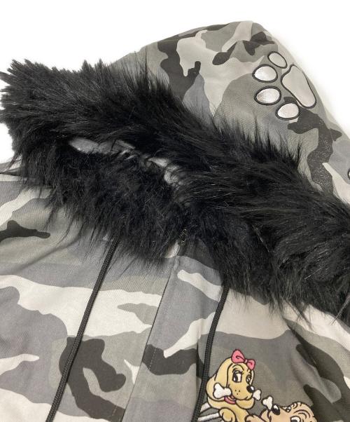 GALFY（ガルフィー）GALFY (ガルフィー) カモ柄パーカー グレー サイズ:中型犬の古着・服飾アイテム