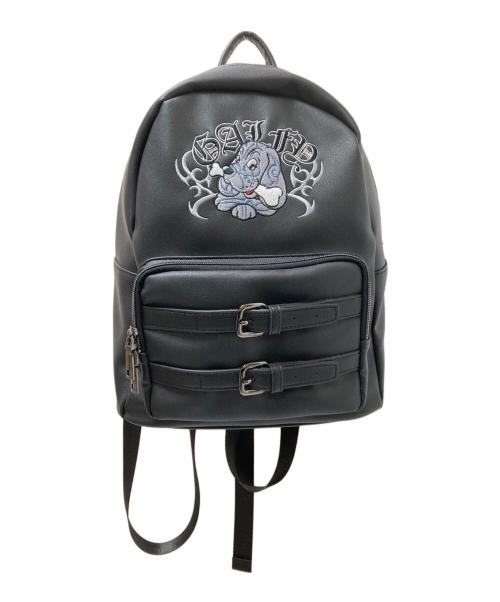 GALFY（ガルフィー）GALFY (ガルフィー) ワッペン付フロントベルトリュック ブラック サイズ:下記参照 未使用品の古着・服飾アイテム