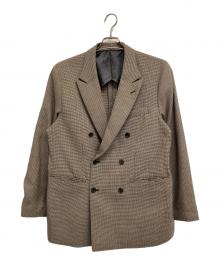 JOURNAL STANDARD（ジャーナルスタンダード）の古着「ガンクラブチェックダブルブレザー」｜ベージュ