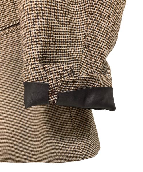 JOURNAL STANDARD（ジャーナルスタンダード）JOURNAL STANDARD (ジャーナルスタンダード) ガンクラブチェックダブルブレザー ベージュ サイズ:Lの古着・服飾アイテム
