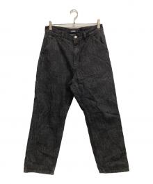 X-LARGE（エクストララージ）の古着「ALLOVER CIRCLE XL DENIM PANTS」｜ブラック