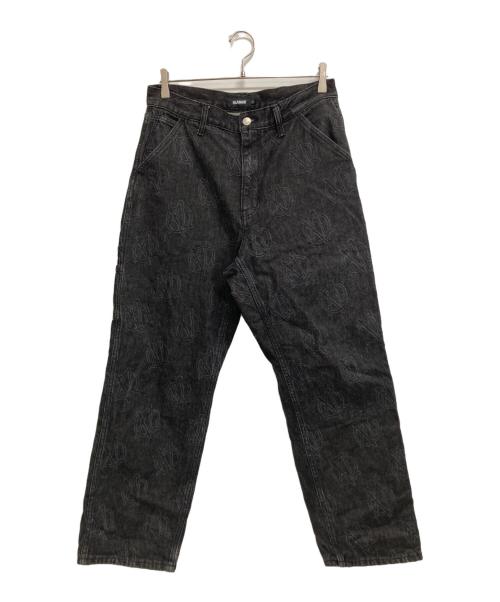 X-LARGE（エクストララージ）X-LARGE (エクストララージ) ALLOVER CIRCLE XL DENIM PANTS ブラック サイズ:32の古着・服飾アイテム