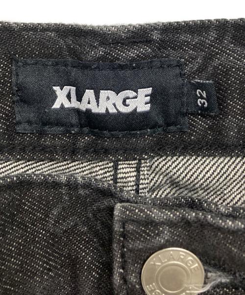 X-LARGE（エクストララージ）X-LARGE (エクストララージ) ALLOVER CIRCLE XL DENIM PANTS ブラック サイズ:32の古着・服飾アイテム